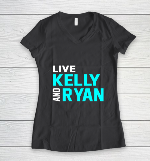 Live Kelly And Ryan Holiday Women's V-Neck T-Shirt 6