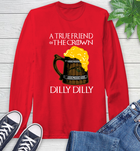 NBA Orlando Magic A True Friend Of The Crown Game Of Thrones Beer Dilly Dilly Basketball Long Sleeve T-Shirt 11