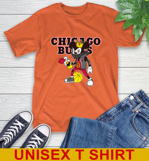 Chicago Bulls NBA Basketball Mickey Peace Sign Sports T-Shirt 5