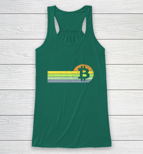 Bitcoin BTC Vintage Sunset Crypto Cryptocurrency Blockchain Racerback Tank 5