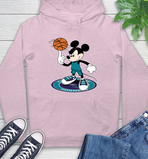 NBA Basketball Charlotte Hornets Cheerful Mickey Disney Shirt Hoodie 10