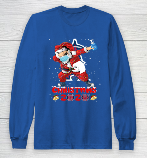 Los Angeles Angels Funny Santa Claus Dabbing Christmas 2020 MLB Long Sleeve T-Shirt 6