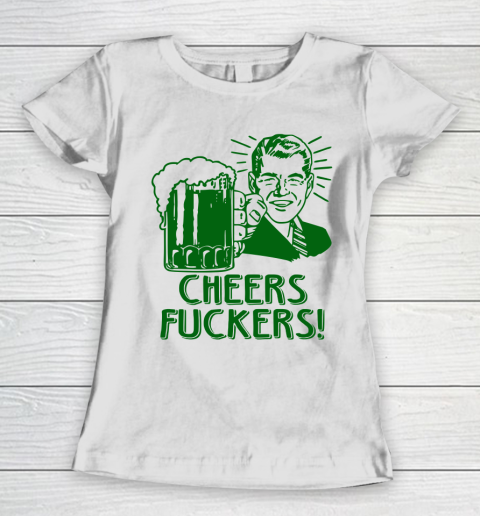 Beer Lover Funny Shirt Irish Cheers For Saint Patricks Day Women's T-Shirt