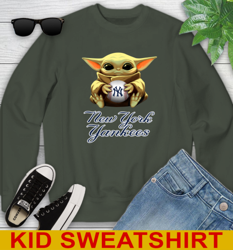 MLB Baseball New York Yankees Star Wars Baby Yoda Shirt 121