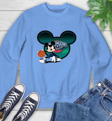 NBA New Orleans Pelicans Mickey Mouse Disney Basketball Sweatshirt 11