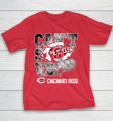 MLB Cincinnati Reds Baseball Can't Stop Vs Cincinnati Reds Youth T-Shirt 7