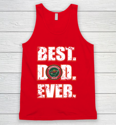 NHL Minnesota Wild Hockey Best Dad Ever Family Shirt Tank Top 5