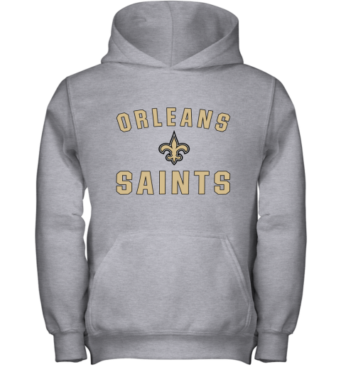 Orleans Saints NFL Pro Line By Fanatics Branded Gray Victory Youth Hoodie