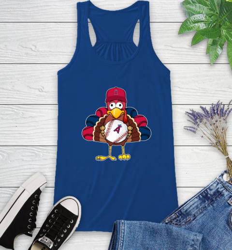 Los Angeles Angels Turkey thanksgiving Racerback Tank 9