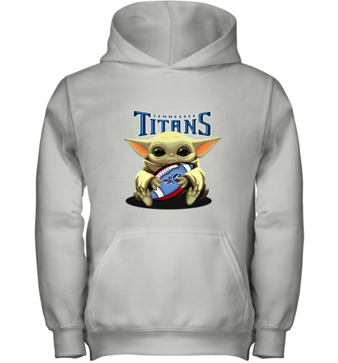 Baby Yoda Loves The Tennessee Titans vbzo baby yoda loves the tennessee titans youth hoodie 43 front white