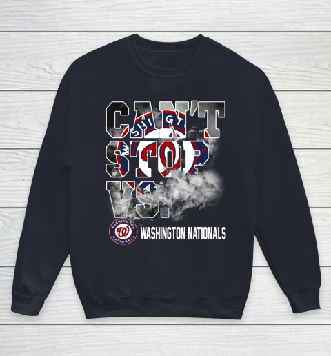 MLB Washington Nationals Baseball Can't Stop Vs Nationals Youth Sweatshirt 2