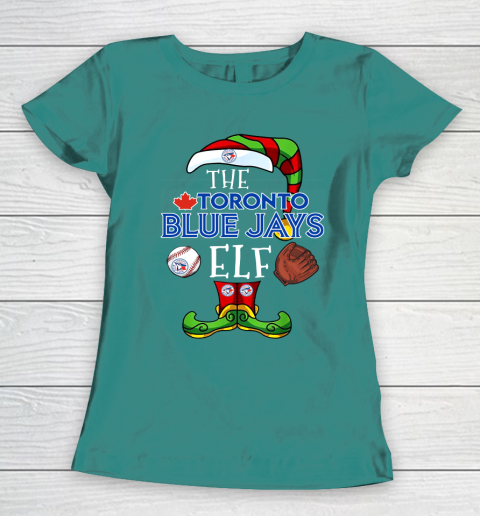 Toronto Blue Jays Christmas ELF Funny MLB Women's T-Shirt 10