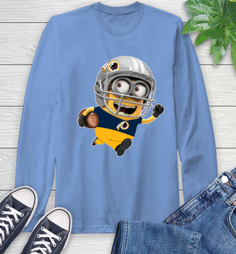 NFL Washington Redskins Minions Disney Football Sports Long Sleeve T-Shirt 11