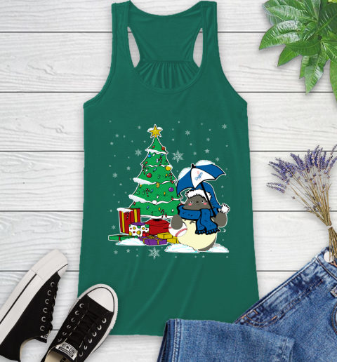 Los Angeles Dodgers MLB Baseball Cute Tonari No Totoro Christmas Sports Racerback Tank 6