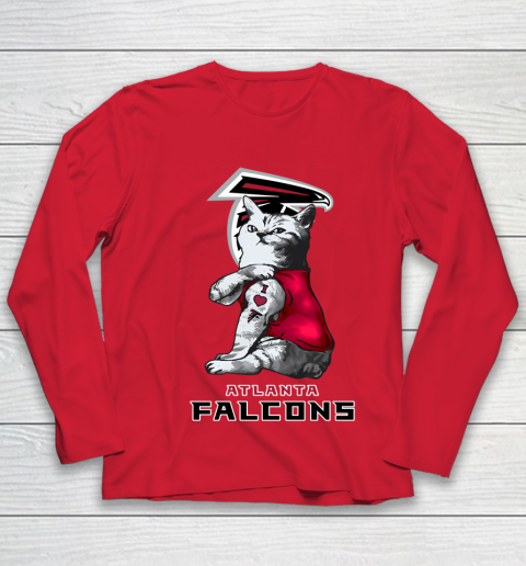 NFL Football My Cat Loves Atlanta Falcons Youth Long Sleeve 8