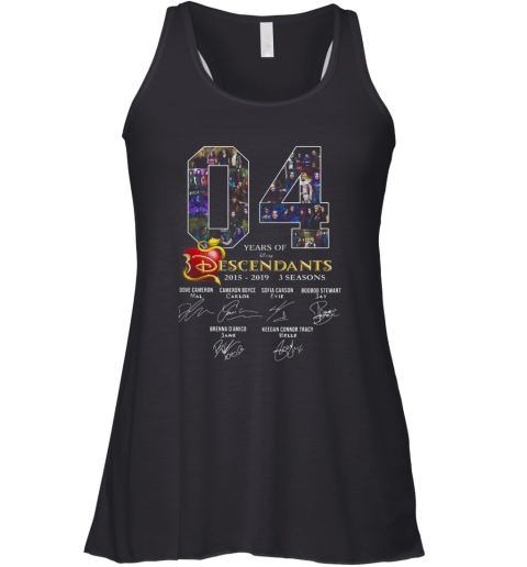 04 years of Descendants 2015 2019 3 seasons signature shirt Racerback Tank