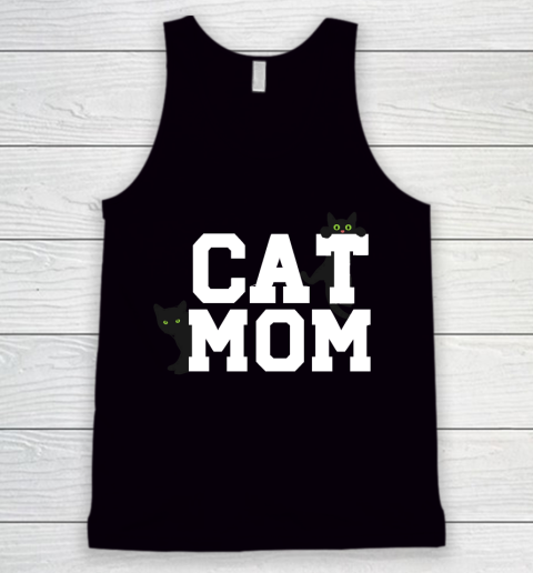 Mother's Day Funny Gift Ideas Apparel  Cat peeping Hanging with T mom Tank Top