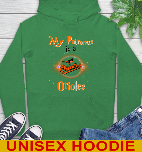 MLB Baseball Harry Potter My Patronus Is A Baltimore Orioles Hoodie 8