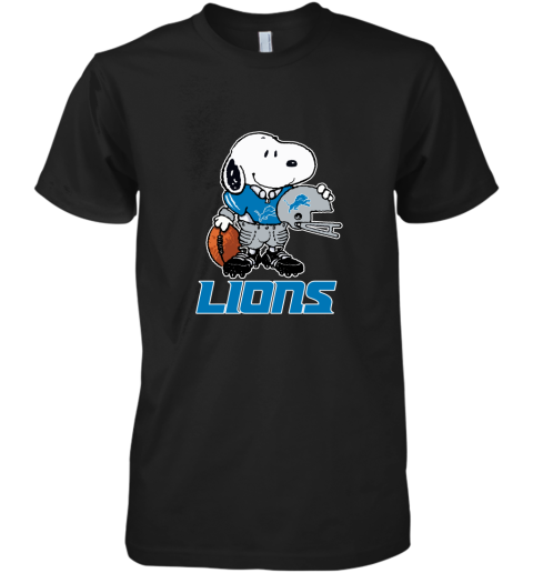 Snoopy A Strong And Proud Detroit Lions Player NFL Premium Men's T-Shirt