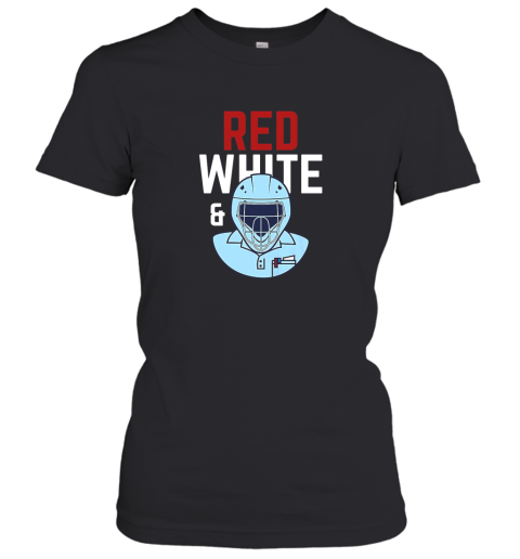 Baseball Umpire Red White Blue USA America Women's T-Shirt