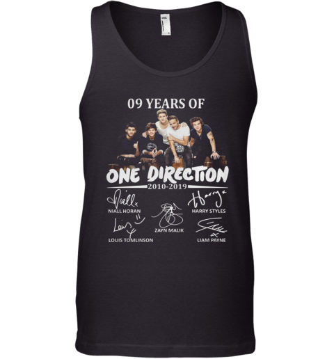 09 Years Of One Direction 2010 2019 Signatures shirt Tank Top