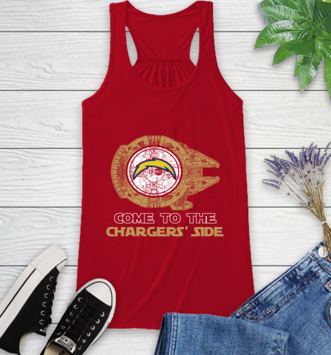 NFL Come To The Los Angeles Chargers Star Wars Football Sports Racerback Tank 5