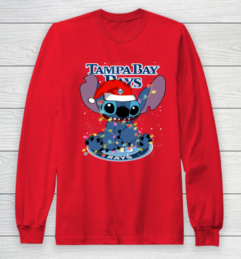Tampa Bay Rays MLB noel stitch Baseball Christmas Long Sleeve T-Shirt 7