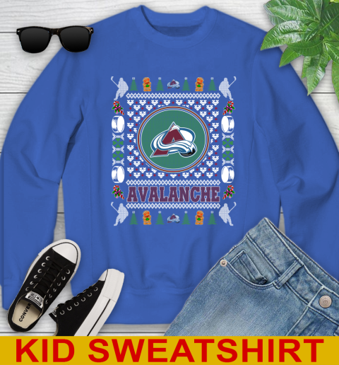 Colorado Avalanche Merry Christmas NHL Hockey Loyal Fan Youth Sweatshirt 6