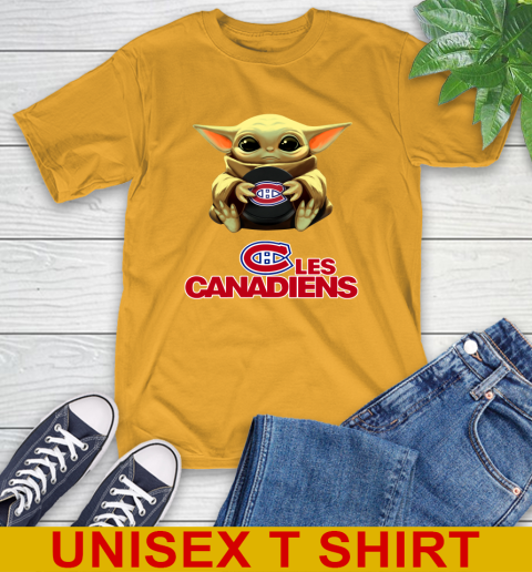 NHL Hockey Montreal Canadiens Star Wars Baby Yoda Shirt 3