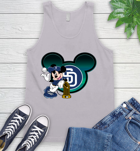 MLB San Diego Padres The Commissioner's Trophy Mickey Mouse Disney Tank Top 4