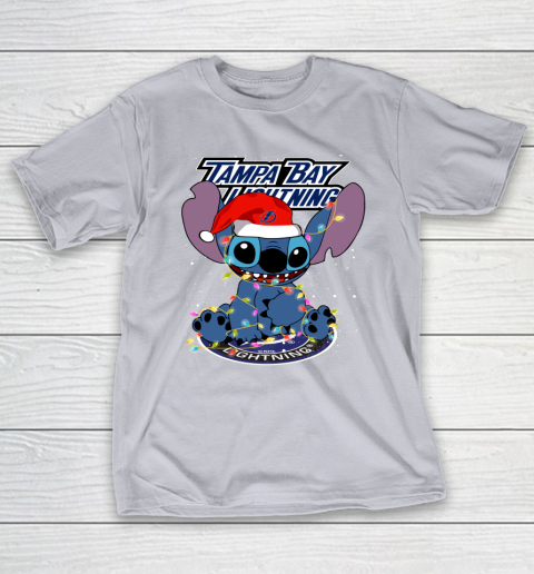 Tampa Bay Lightning NHL Hockey noel stitch Christmas T-Shirt 4