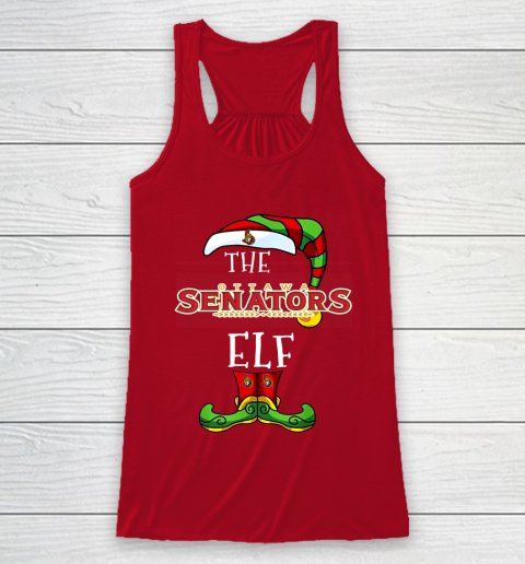 Ottawa Senators Christmas ELF Funny NHL Racerback Tank 4