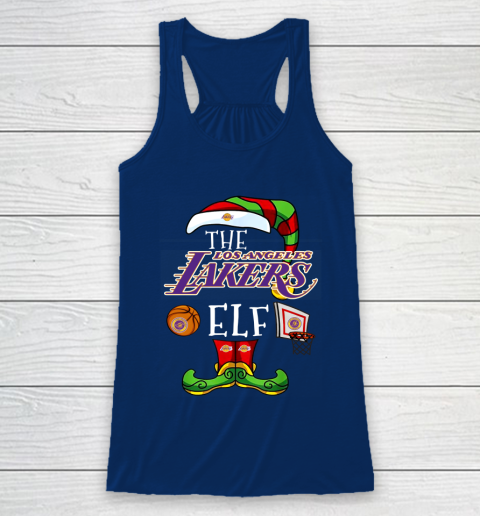 Los Angeles Lakers Christmas ELF Funny NBA Racerback Tank 7 Los Angeles Lakers Christmas ELF Funny NBA Racerback Tank - Image 7