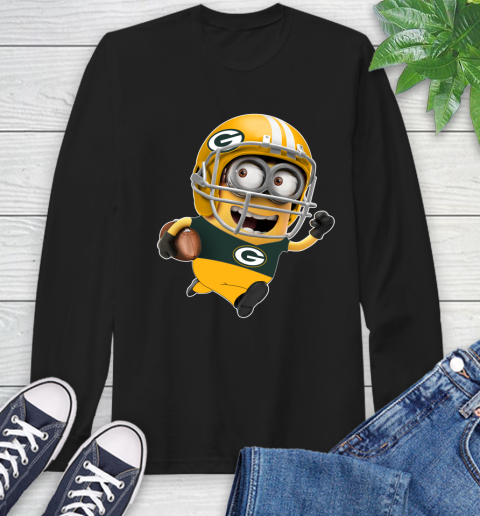 NFL Green Bay Packers Minions Disney Football Sports Long Sleeve T-Shirt 2