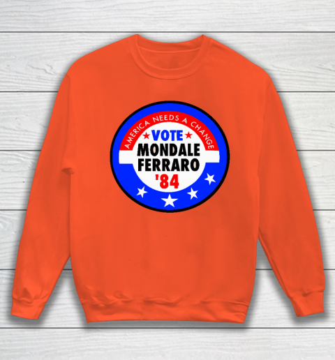 Walter Mondale and Geraldine Ferraro Campaign Button Sweatshirt 3
