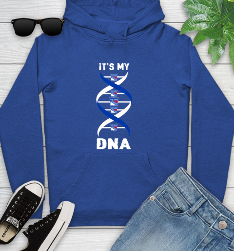 New York Rangers NHL Hockey It's My DNA Sports Youth Hoodie 11
