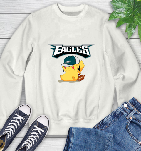 NFL Pikachu Football Sports Philadelphia Eagles Sweatshirt
