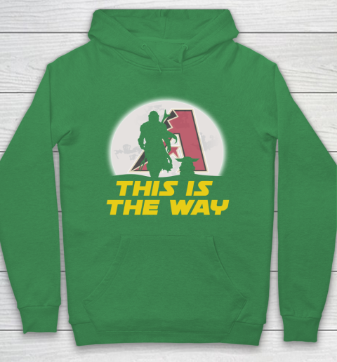 Arizona Diamondbacks MLB Baseball Star Wars Yoda And Mandalorian This Is The Way Hoodie 5