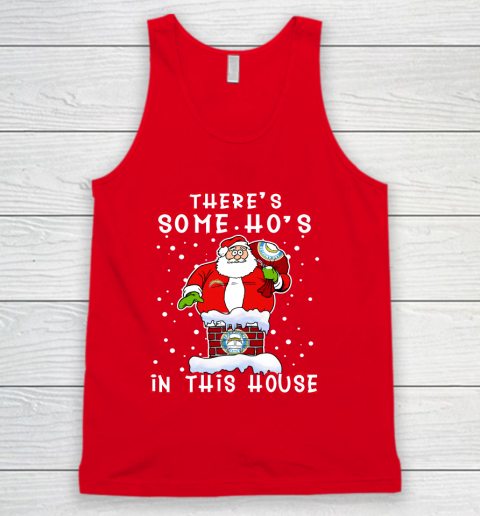 Los Angeles Chargers Christmas There Is Some Hos In This House Santa Stuck In The Chimney NFL Tank Top 5