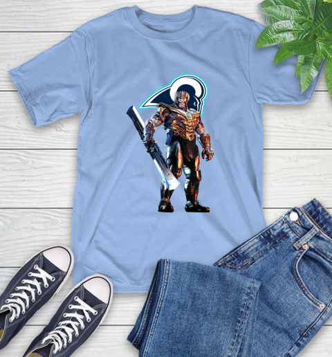 NFL Thanos Gauntlet Avengers Endgame Football Los Angeles Rams T-Shirt 11