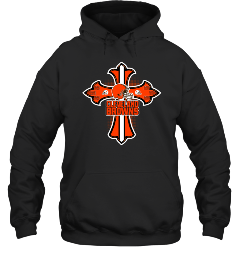 NFL Blue Crusader Cross Cleveland Browns Hoodie