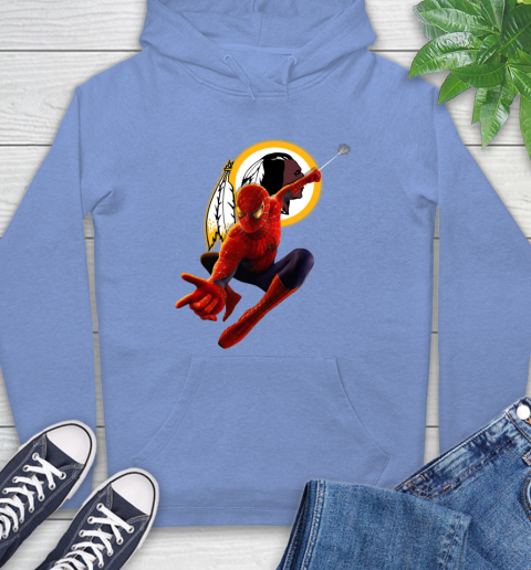 NFL Spider Man Avengers Endgame Football Washington Redskins Hoodie 11