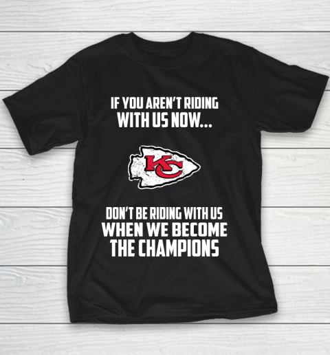 NFL Kansas City Chiefs Football We Become The Champions Youth T-Shirt