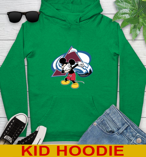Colorado Avalanche NHL Hockey Dabbing Mickey Disney Sports Youth Hoodie 8