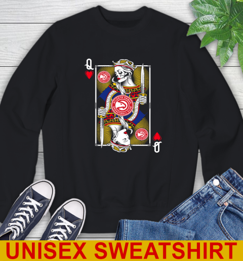 NBA Basketball Atlanta Hawks The Queen Of Hearts Card Shirt Sweatshirt
