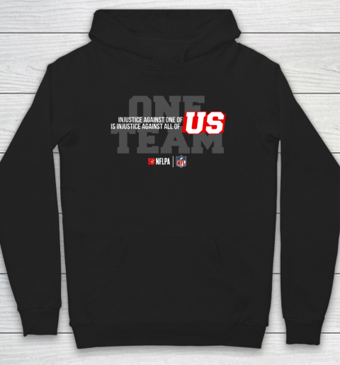 NFL End Racism Print In Front And Back Hoodie