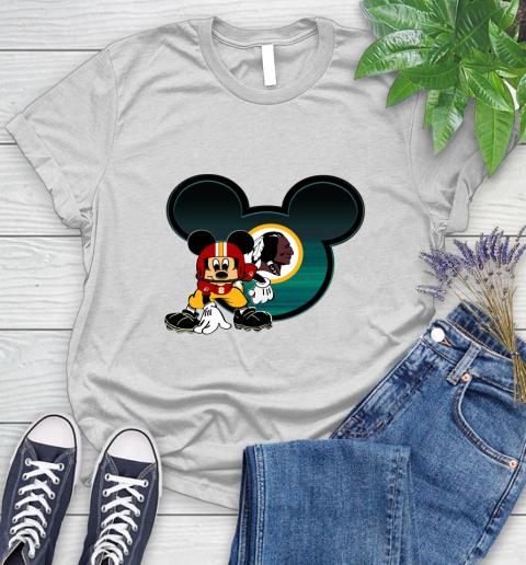 NFL Washington Redskins Mickey Mouse Disney Football T Shirt Women's T-Shirt