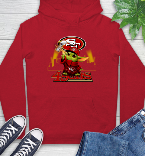 Super Bowl Baby Yoda Loves The San Francisco 49ers Star Wars NFL Shirts 23