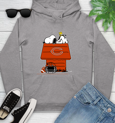 Chicago Bears NFL Football Snoopy Woodstock The Peanuts Movie Youth Hoodie 6