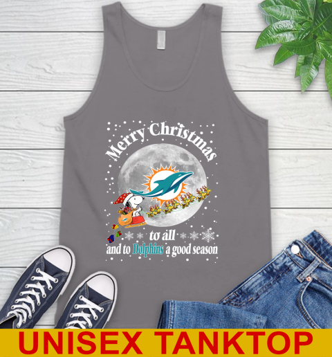 Miami Dolphins Merry Christmas To All And To Dolphins A Good Season NFL Football Sports Tank Top 6